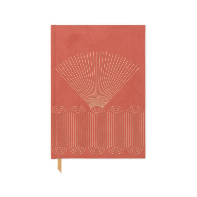 Radiant Rays Terracotta Bookcloth Journal | Ruff House Paperie
