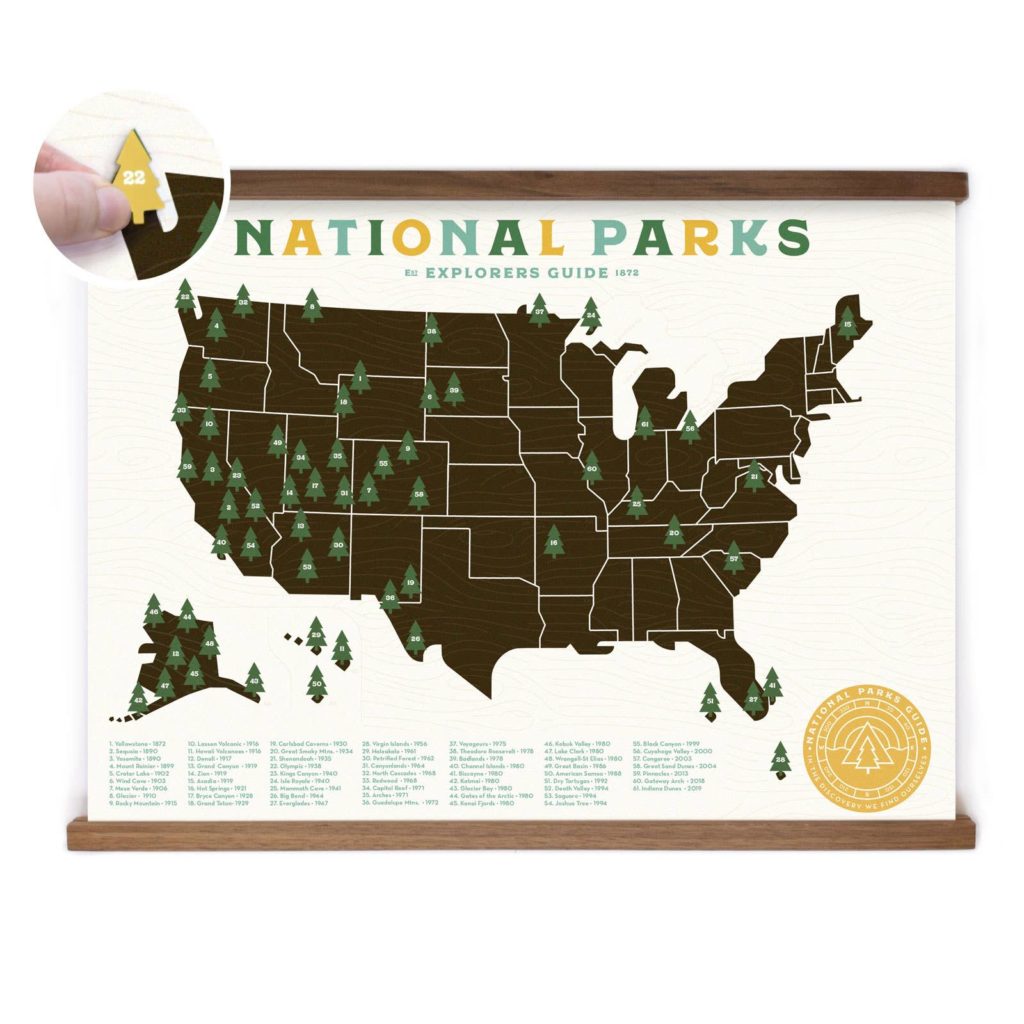 national parks checklist shirt